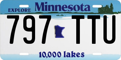 MN license plate 797TTU