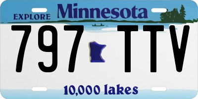 MN license plate 797TTV