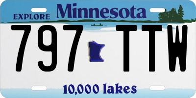 MN license plate 797TTW