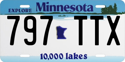 MN license plate 797TTX