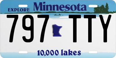 MN license plate 797TTY