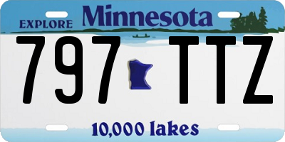 MN license plate 797TTZ