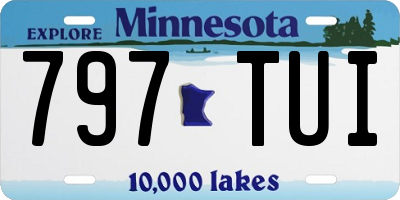 MN license plate 797TUI