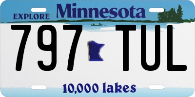MN license plate 797TUL