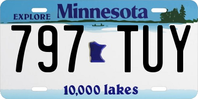 MN license plate 797TUY