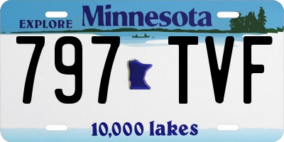 MN license plate 797TVF