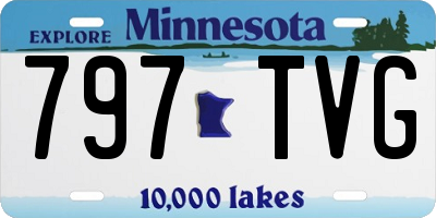 MN license plate 797TVG