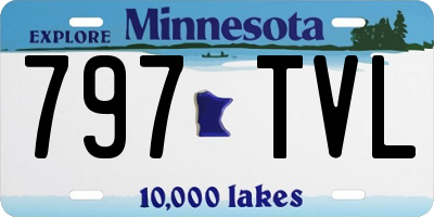 MN license plate 797TVL