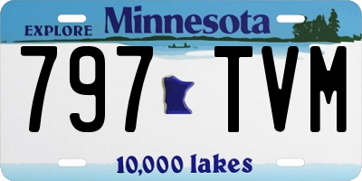 MN license plate 797TVM