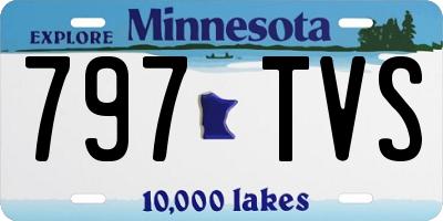 MN license plate 797TVS