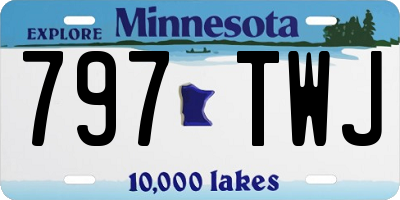 MN license plate 797TWJ