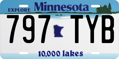 MN license plate 797TYB
