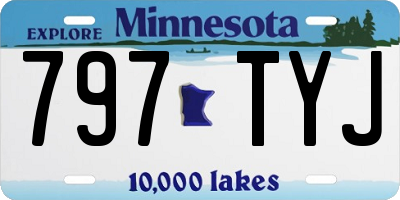 MN license plate 797TYJ