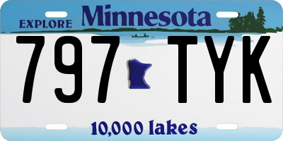 MN license plate 797TYK