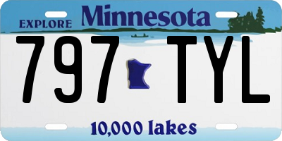 MN license plate 797TYL