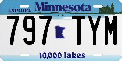 MN license plate 797TYM
