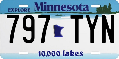 MN license plate 797TYN