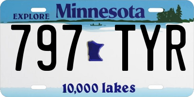 MN license plate 797TYR