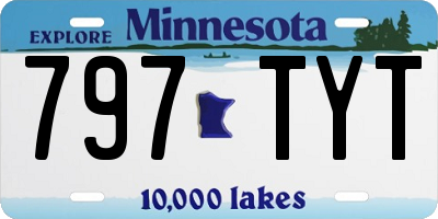 MN license plate 797TYT