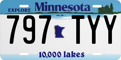 MN license plate 797TYY