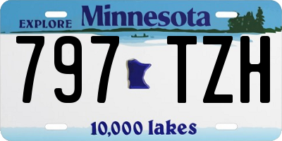 MN license plate 797TZH