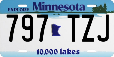MN license plate 797TZJ