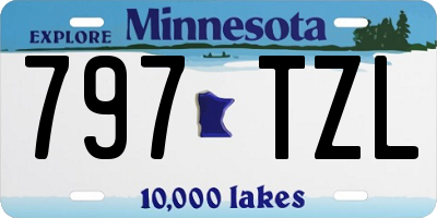 MN license plate 797TZL