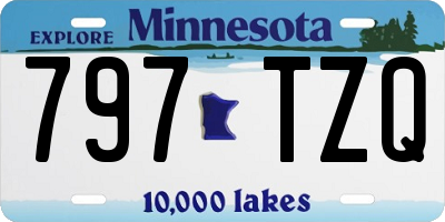 MN license plate 797TZQ