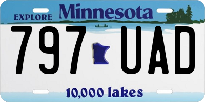 MN license plate 797UAD