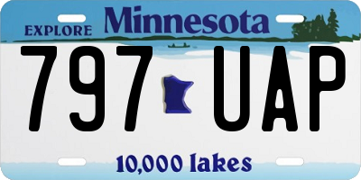MN license plate 797UAP