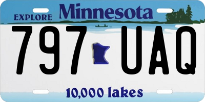 MN license plate 797UAQ