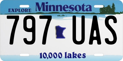 MN license plate 797UAS