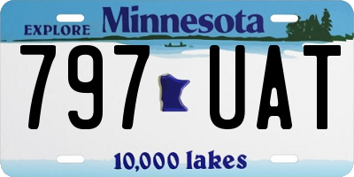 MN license plate 797UAT