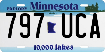 MN license plate 797UCA