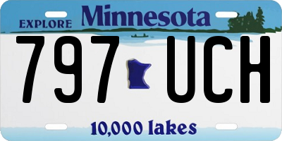 MN license plate 797UCH