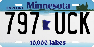 MN license plate 797UCK