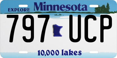 MN license plate 797UCP