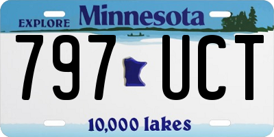 MN license plate 797UCT