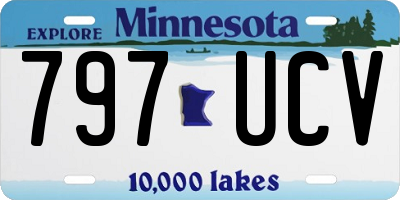 MN license plate 797UCV