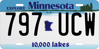 MN license plate 797UCW