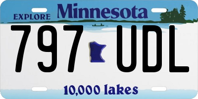 MN license plate 797UDL