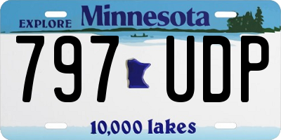 MN license plate 797UDP