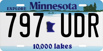 MN license plate 797UDR