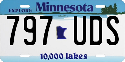 MN license plate 797UDS