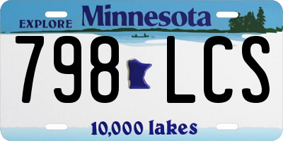 MN license plate 798LCS