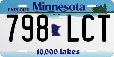 MN license plate 798LCT