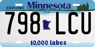 MN license plate 798LCU