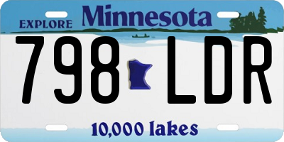 MN license plate 798LDR