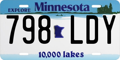 MN license plate 798LDY