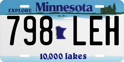 MN license plate 798LEH
